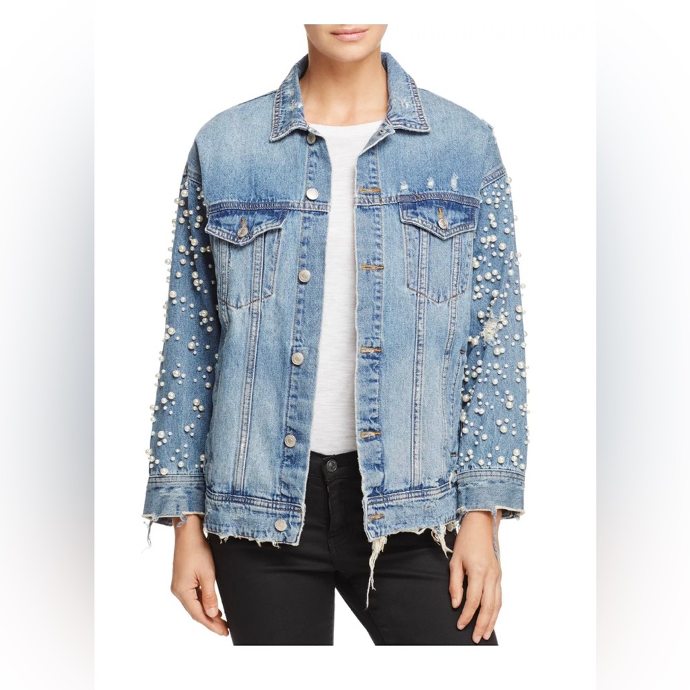 Sunset & Spring Embellished Denim Jacket